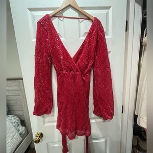 Pink Sequin Dress